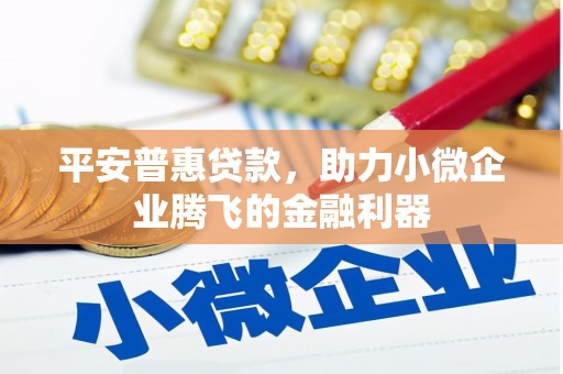 路桥平安普惠贷款，助力小微企业腾飞的金融利器