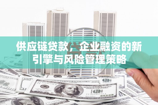 路桥供应链贷款，企业融资的新引擎与风险管理策略