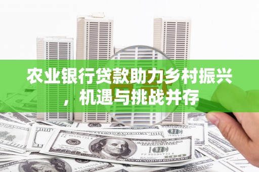 路桥农业银行贷款助力乡村振兴，机遇与挑战并存