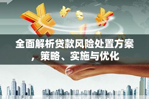路桥全面解析贷款风险处置方案，策略、实施与优化