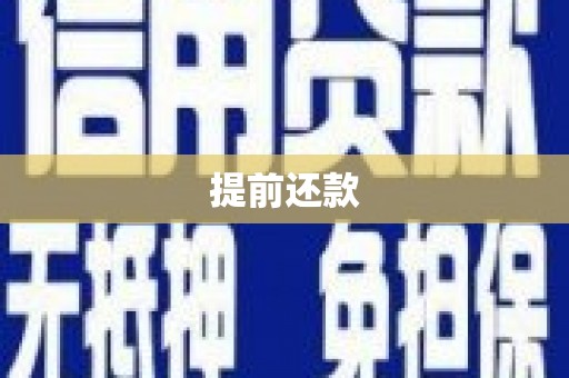 路桥提前还款